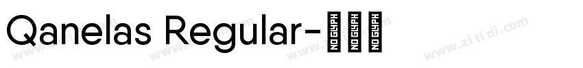 Qanelas Regular字体转换